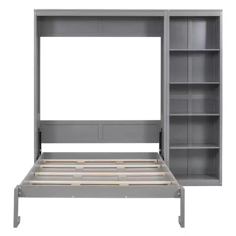 Letto a muro Whisen Murphy Bed con ripiani