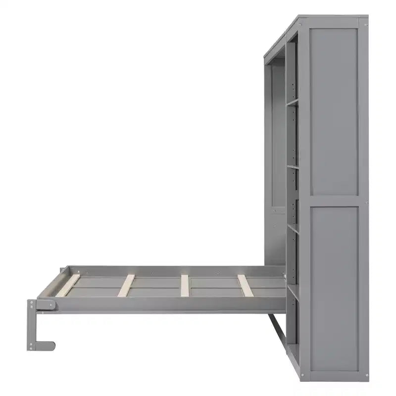 Letto a muro Whisen Murphy Bed con ripiani