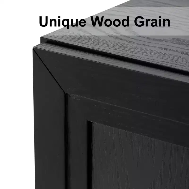 Solid Wood Stackable Cabinet&Sideboard with Adjustable Shelves