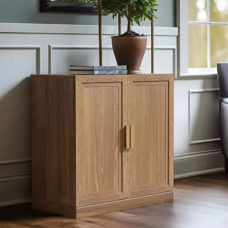 Solid Wood Stackable Cabinet&Sideboard with Adjustable Shelves