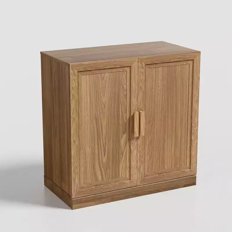 Solid Wood Stackable Cabinet&Sideboard with Adjustable Shelves