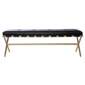 Clairvoix Upholstered Entryway Bench - Black - SEI