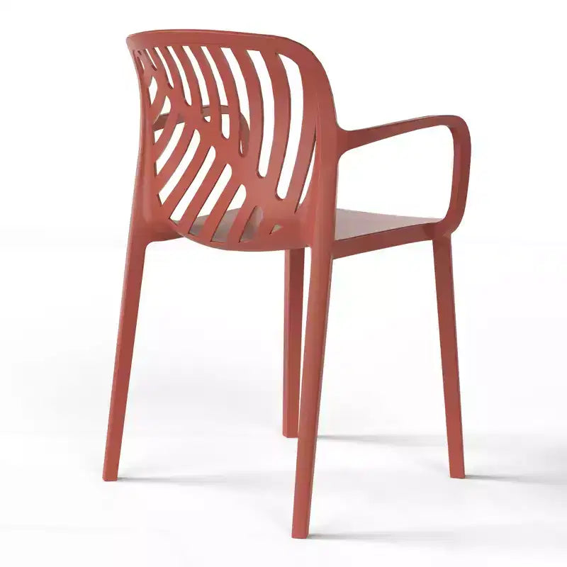 WestinTrends Playa, set da pranzo da esterni di 5 pezzi con tavolo quadrato in resina e moderne sedie impilabili