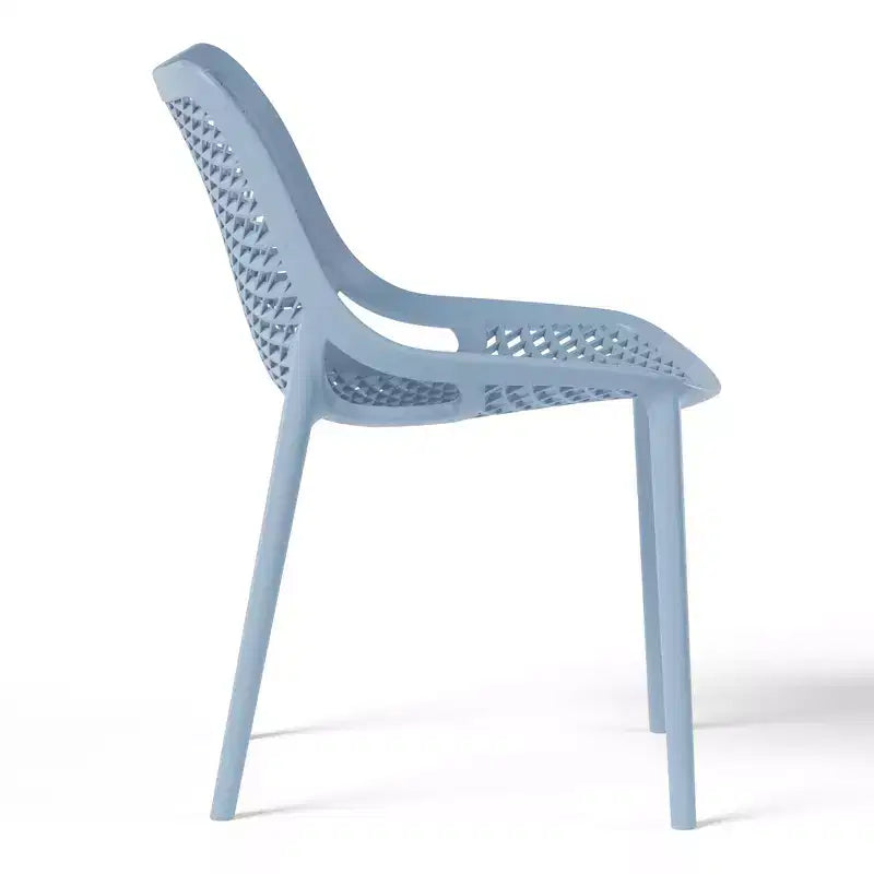 Set da tavolo da pranzo rotondo moderno a 5 pezzi WestinTrends Playa con sedie da pranzo impilabili per patio