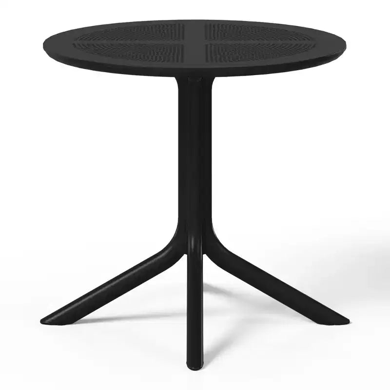 Set da tavolo da pranzo rotondo moderno a 5 pezzi WestinTrends Playa con sedie da pranzo impilabili per patio