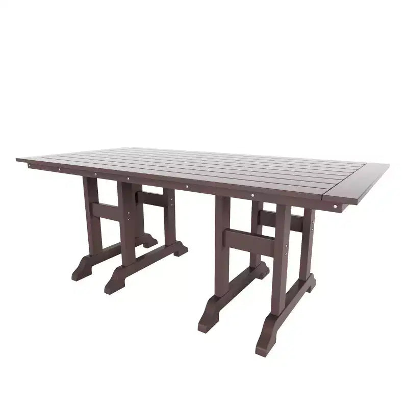 Set da pranzo da esterno WestinTrends Malibu a 7 pezzi in HDPE con tavolo e sedie