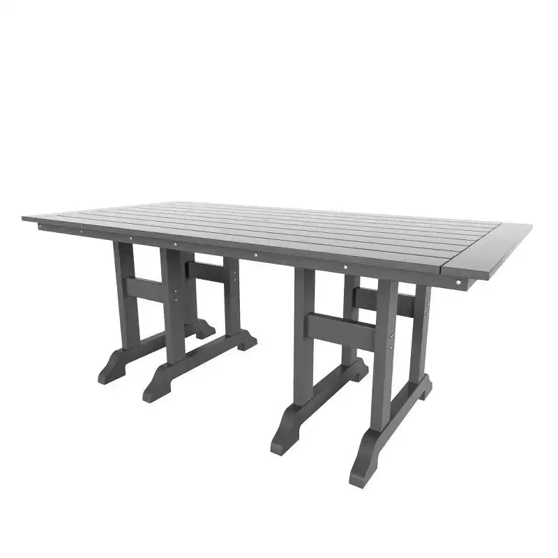 Set da pranzo da esterno WestinTrends Malibu a 7 pezzi in HDPE con tavolo e sedie