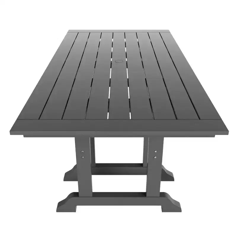 Set da pranzo da esterno WestinTrends Malibu a 7 pezzi in HDPE con tavolo e sedie
