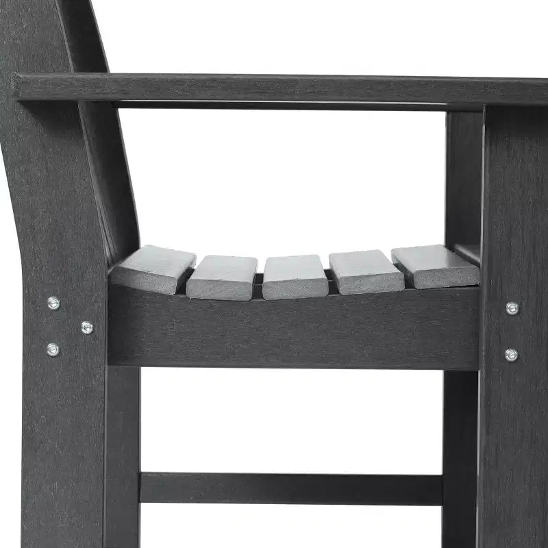 Set da pranzo da esterno WestinTrends Malibu a 7 pezzi in HDPE con tavolo e sedie