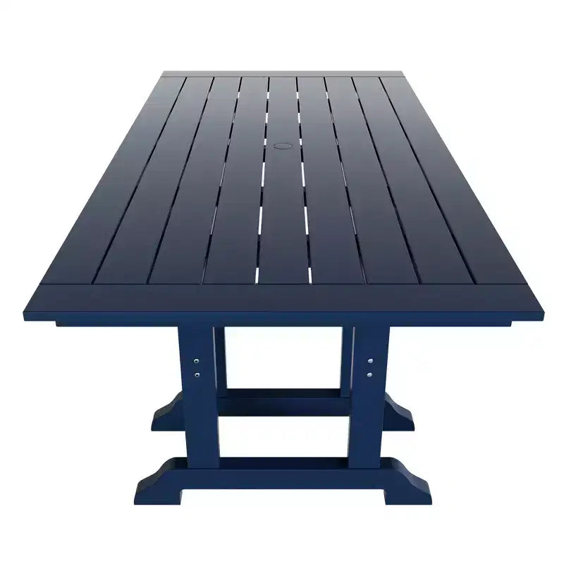 Set da pranzo da esterno WestinTrends Malibu a 7 pezzi in HDPE con tavolo e sedie