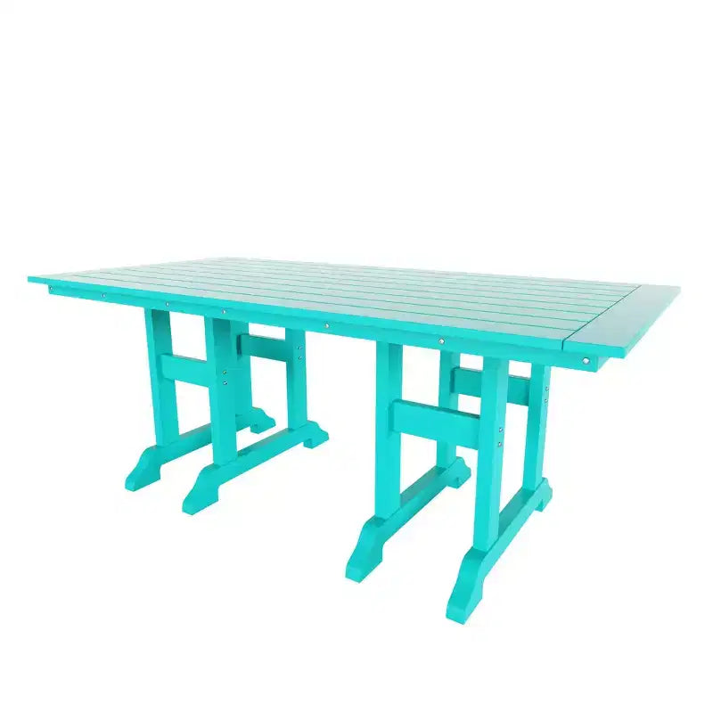 Set da pranzo da esterno WestinTrends Malibu a 7 pezzi in HDPE con tavolo e sedie