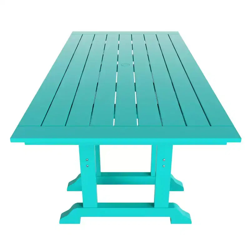 Set da pranzo da esterno WestinTrends Malibu a 7 pezzi in HDPE con tavolo e sedie