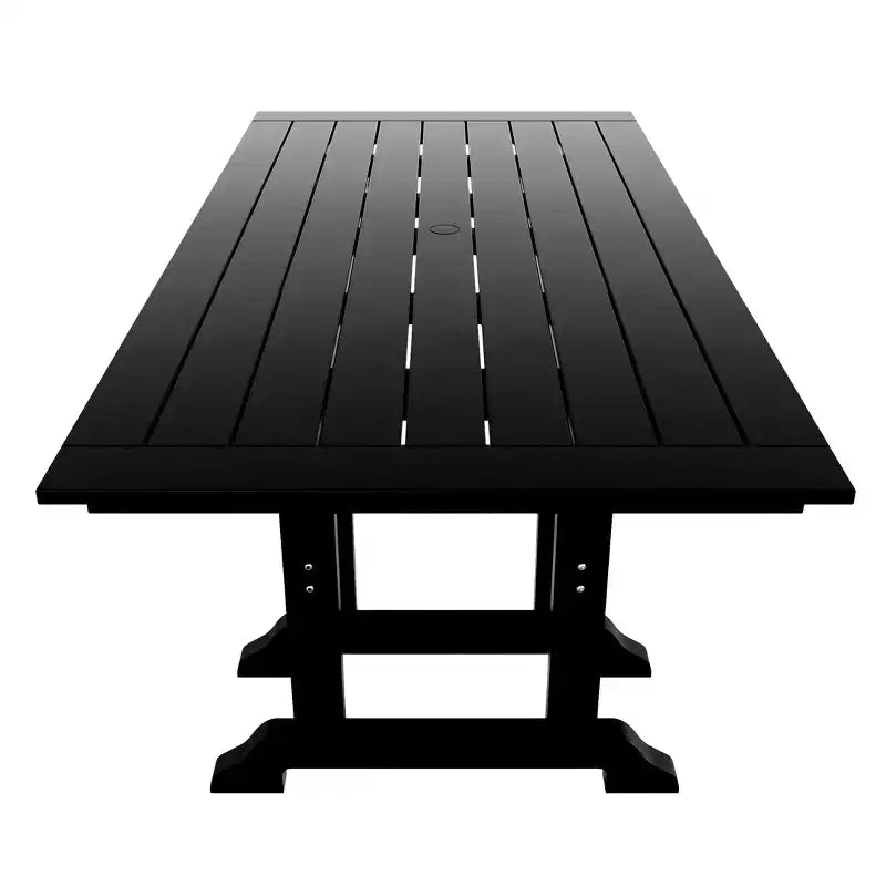 Set da pranzo da esterno WestinTrends Malibu a 7 pezzi in HDPE con tavolo e sedie