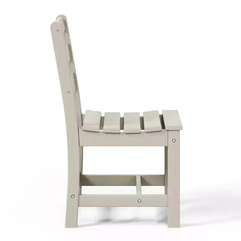 WestinTrends Ashore Set da pranzo da esterno rettangolare a 7 pezzi in HDPE con sedie laterali