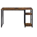 HomeRoots 47 Brown and Black Writing Desk