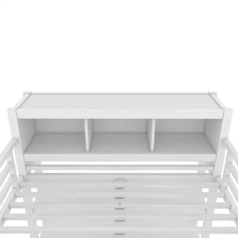 Letto a soppalco Okak matrimoniale/queen size con armadio e scrivania a L, letti a castello in metallo robusto con contenitore, letti a soppalco alti per adolescenti e adulti