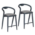 Outdoor Counter Height Bar Stools Chairs Set of 2,All-Weather Bar Height Furniture for Kitchen or Outside