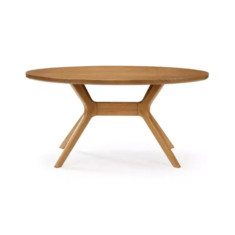 Plank+Beam 62 Verso Tavolo da pranzo ovale per 4 persone, tavolo da cucina in legno massiccio per sala da pranzo