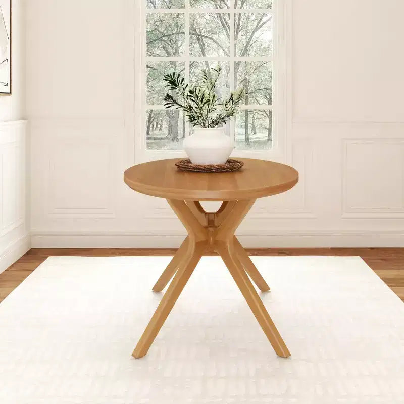 Plank+Beam 62 Verso Tavolo da pranzo ovale per 4 persone, tavolo da cucina in legno massiccio per sala da pranzo