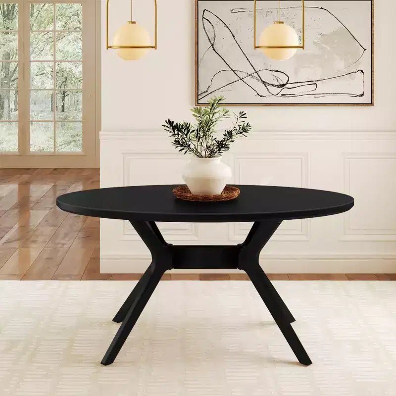 Plank+Beam 62 Verso Tavolo da pranzo ovale per 4 persone, tavolo da cucina in legno massiccio per sala da pranzo