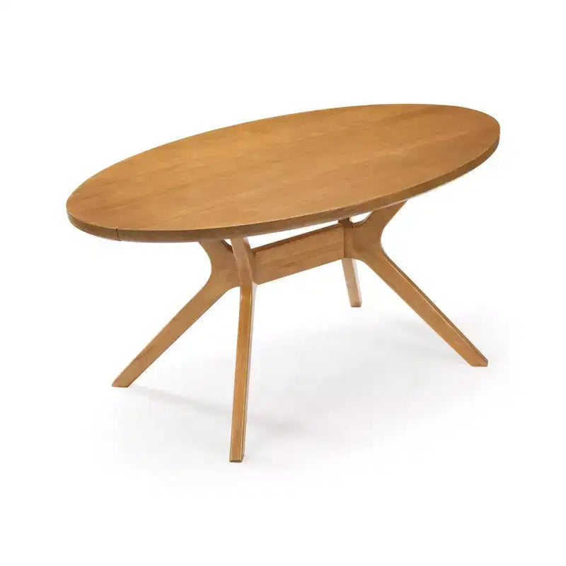 Plank+Beam 62 Verso Tavolo da pranzo ovale per 4 persone, tavolo da cucina in legno massiccio per sala da pranzo