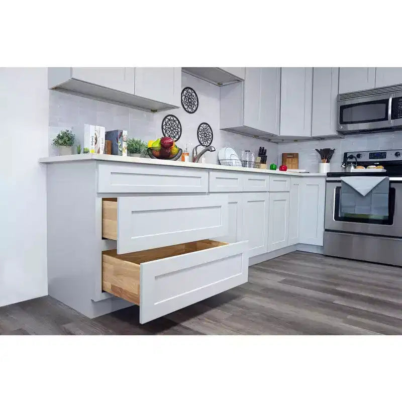 CASAINC Mobile Base Cucina con Cassetto, 18 poll. L x 34.5 poll. H x 24 poll. P, Telaio in Compensato, Chiusura Ammortizzata - Sovrapposizione Completa RTA
