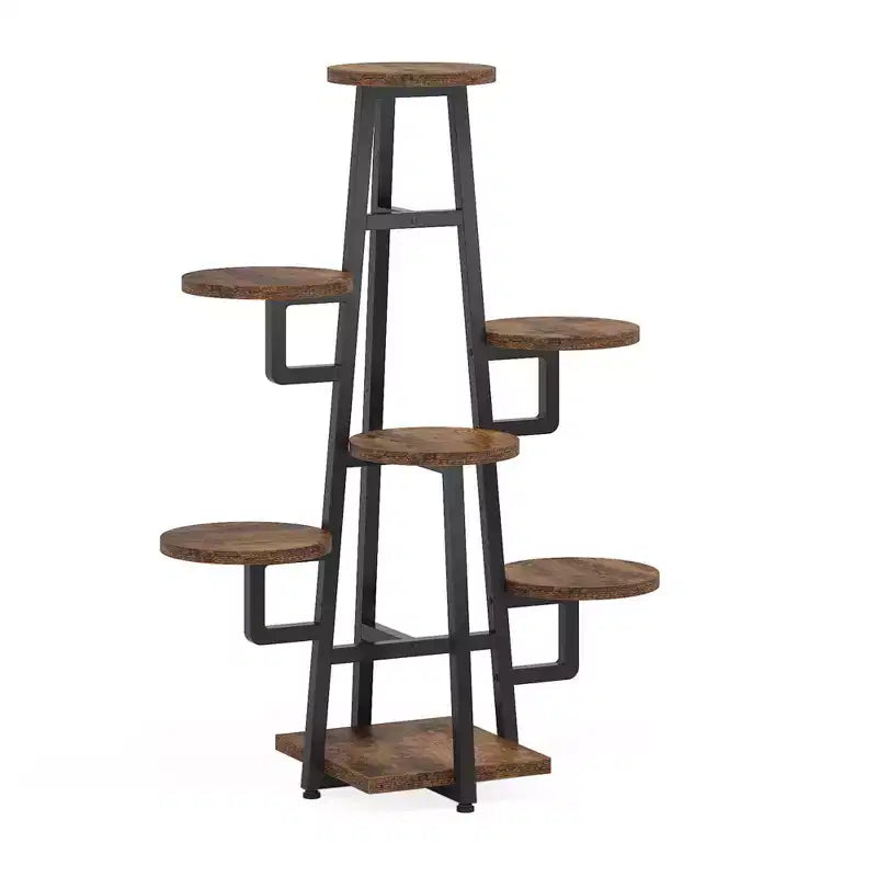 MAYEERTY Portapiante da 110 cm, 6 Ampie Pannelli Rotondi, Design Alto-Basso Che Favorisce la Luce Solare