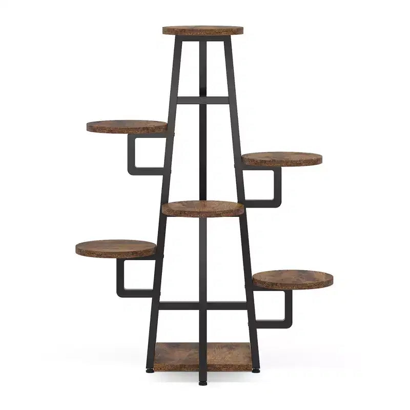 MAYEERTY Portapiante da 110 cm, 6 Ampie Pannelli Rotondi, Design Alto-Basso Che Favorisce la Luce Solare