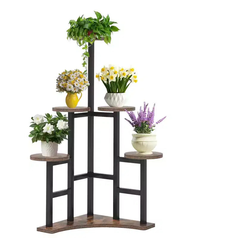 MAYEERTY Portapiante da 110 cm, 6 Ampie Pannelli Rotondi, Design Alto-Basso Che Favorisce la Luce Solare