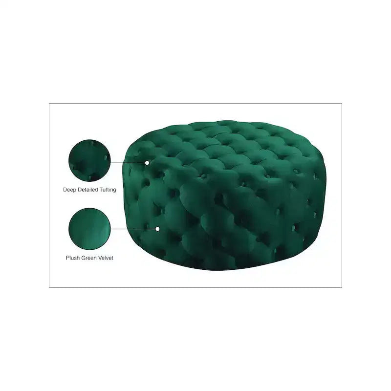 Panca/Ottomana in velluto Addison di Meridian Furniture
