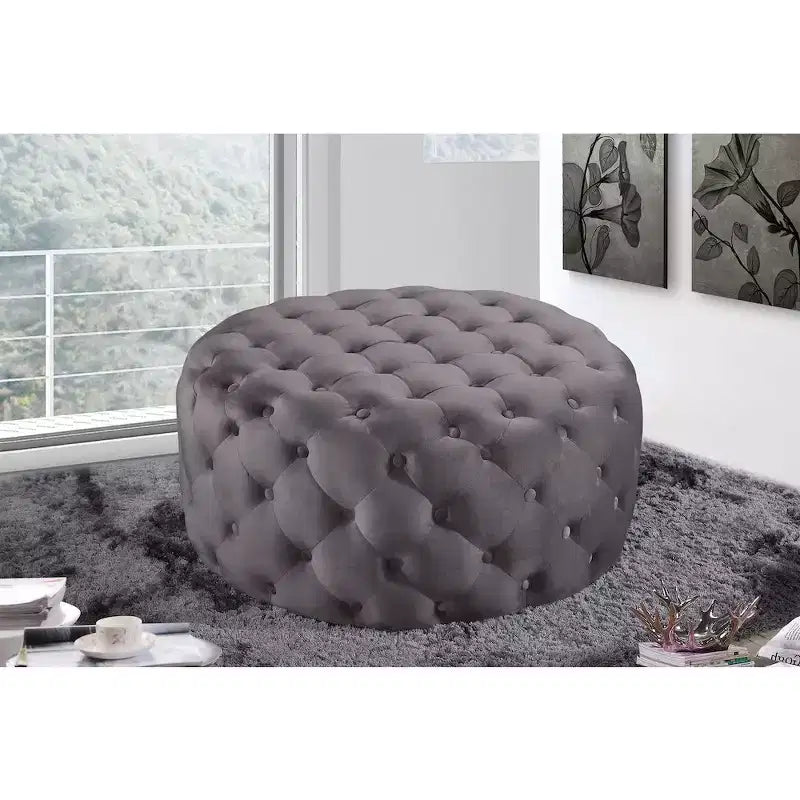 Panca/Ottomana in velluto Addison di Meridian Furniture