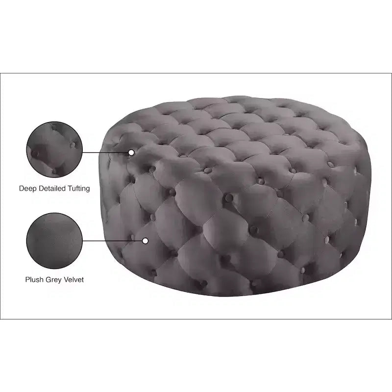Panca/Ottomana in velluto Addison di Meridian Furniture