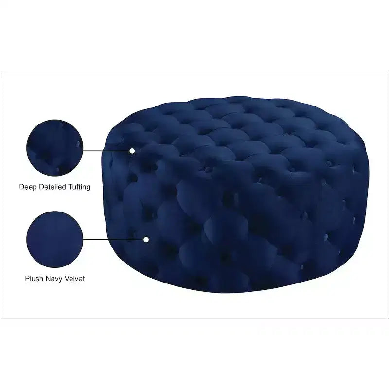 Panca/Ottomana in velluto Addison di Meridian Furniture