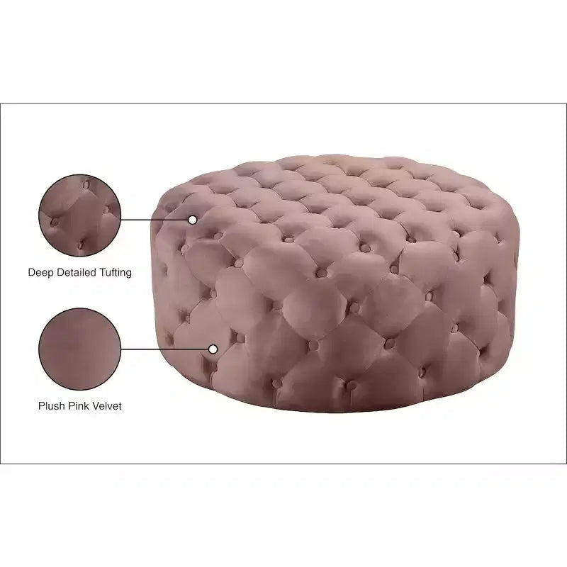 Panca/Ottomana in velluto Addison di Meridian Furniture