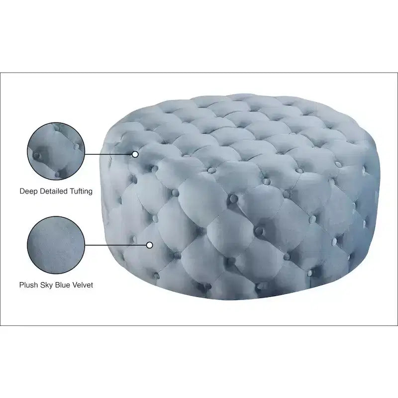 Panca/Ottomana in velluto Addison di Meridian Furniture