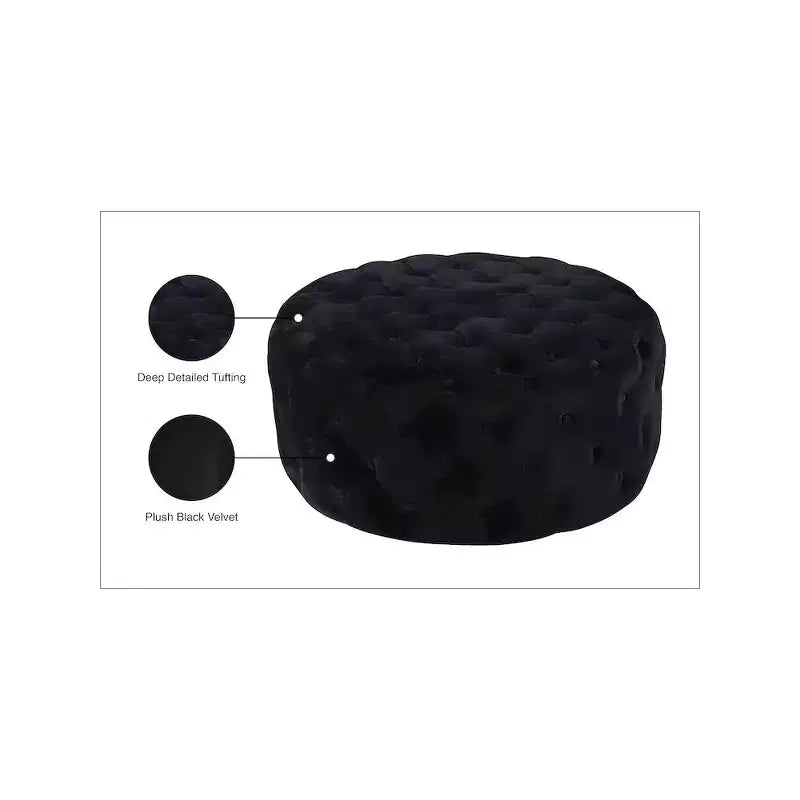 Panca/Ottomana in velluto Addison di Meridian Furniture