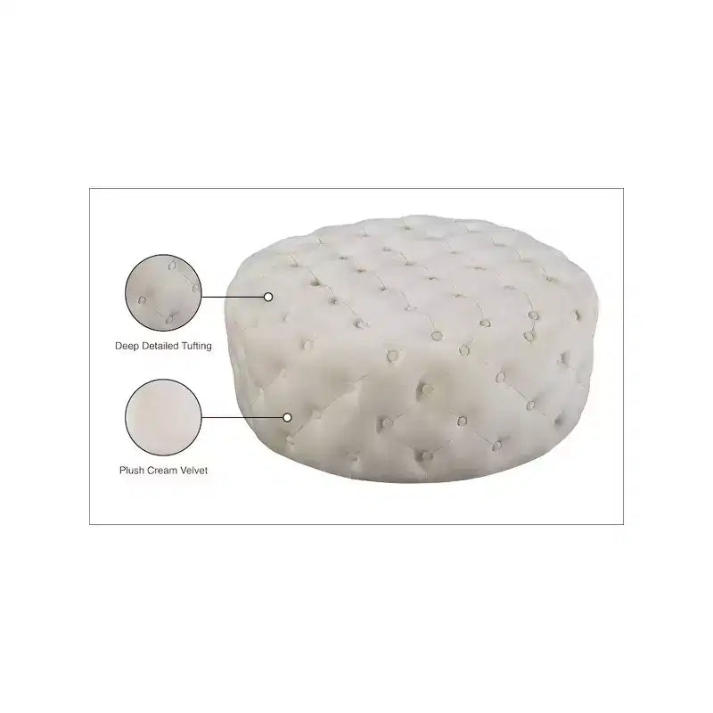 Panca/Ottomana in velluto Addison di Meridian Furniture