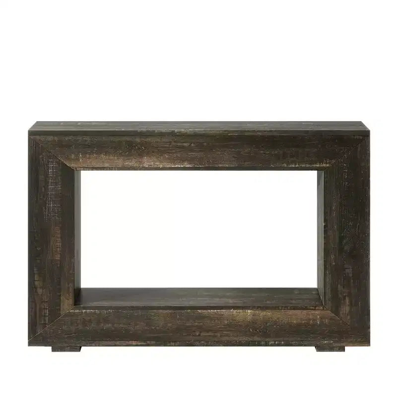 MAYEERTY Tavolo Consolle Rustico con Venature del Legno per Fattoria con Fascino Vintage Semplice