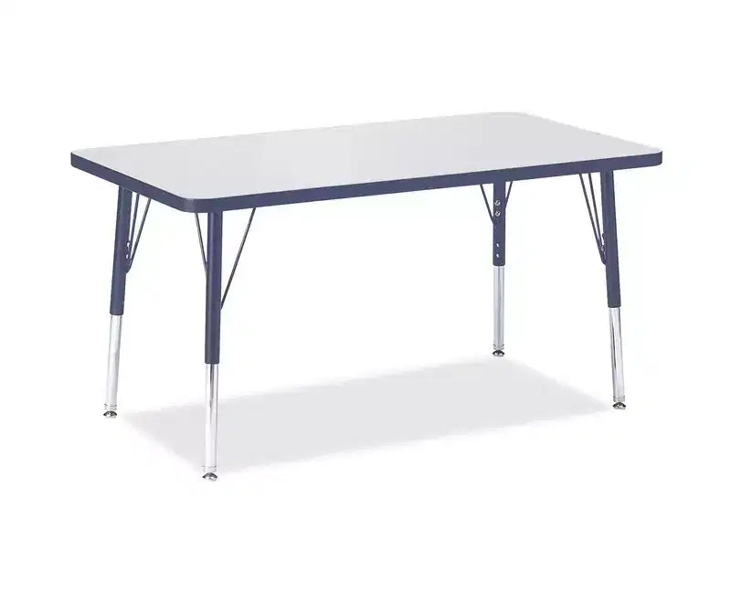 Tavolo Rettangolare Jonti-Craft Berries con piano colorato altezza elementare (24 x 36) blu