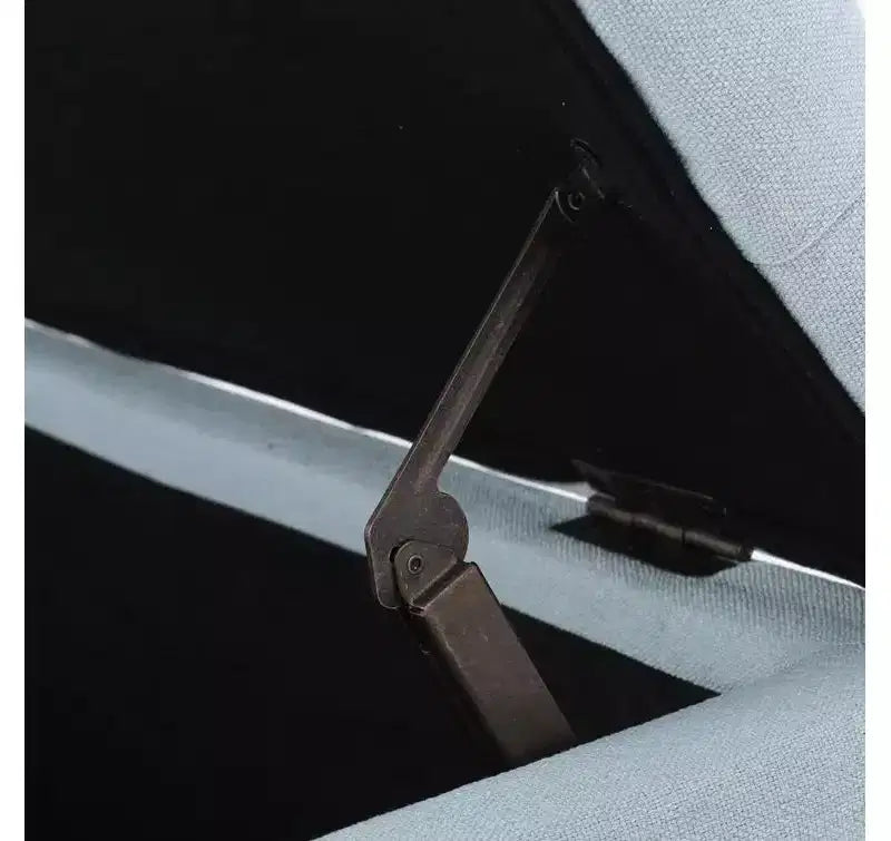 Panca pouf contenitore di lusso Okak con rivestimento trapuntato a bottoni, poggiapiedi rettangolare lungo per soggiorno, ingresso, camera da letto