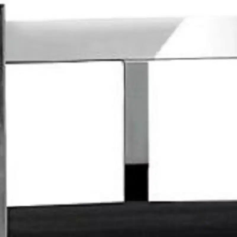 HomeRoots 26 Sgabello da bar ad altezza bancone con schienale basso in velluto nero e argento e acciaio inossidabile