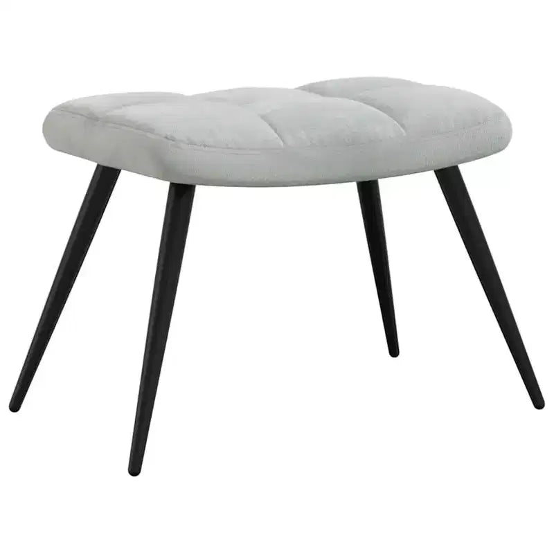 vidaXL Sedia Relax con Sgabello Poggiapiedi Medio in Velluto Grigio Chiaro