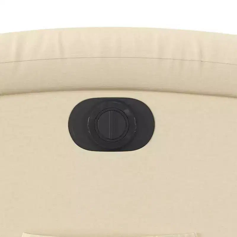 vidaXL Poltrona Reclinabile Elettrica - Poltrona Relax Regolabile in Tessuto Crema con Poggiapiedi Motorizzato, Tasca Laterale e Imbottitura Spessa per Soggiorno, Camera da Letto