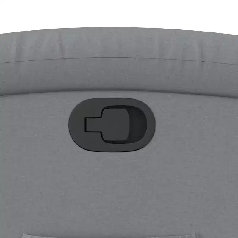 Poltrona Reclinabile Elettrica vidaXL per Anziani - Tessuto Grigio Chiaro, Sollevatore Elettrico, Reclinazione Manuale, Comfort Imbottito, Tasca Laterale, Struttura Solida