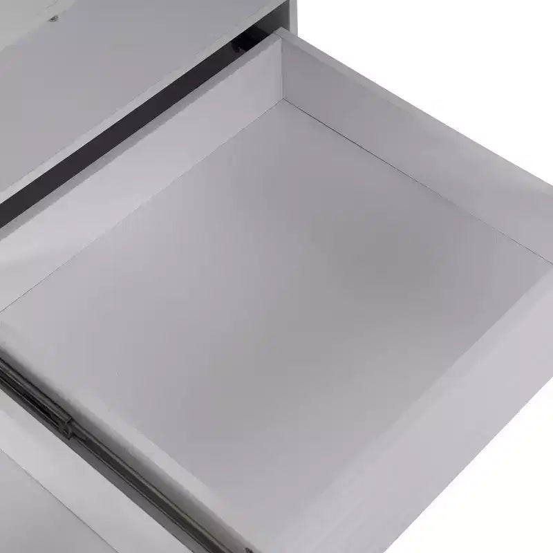 Tavolino moderno a LED Okak 47.2, tavolo centrale rettangolare dimmerabile intelligente con 2 cassetti a scomparsa e controllo touch per soggiorno/home theater