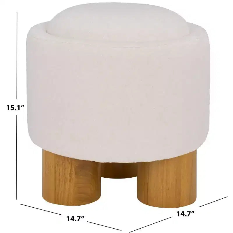 Posner Ottoman - OTT3403 - Avorio/Naturale - Safavieh