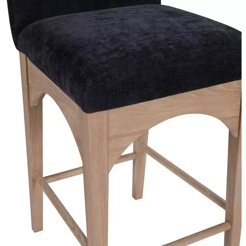 Meridian Furniture, Sgabello in ciniglia nera Waldorf