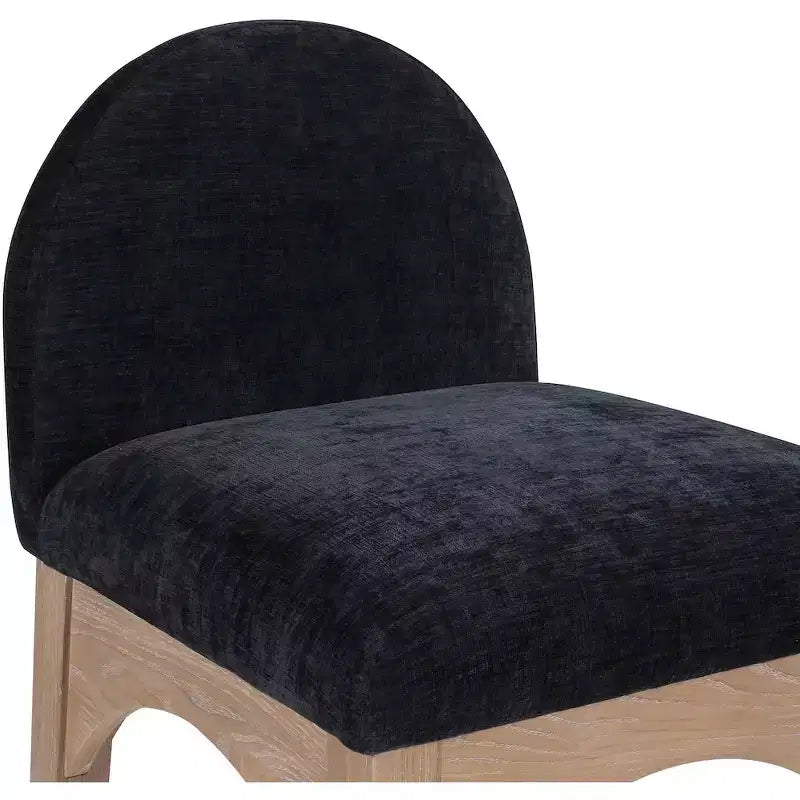 Meridian Furniture, Sgabello in ciniglia nera Waldorf