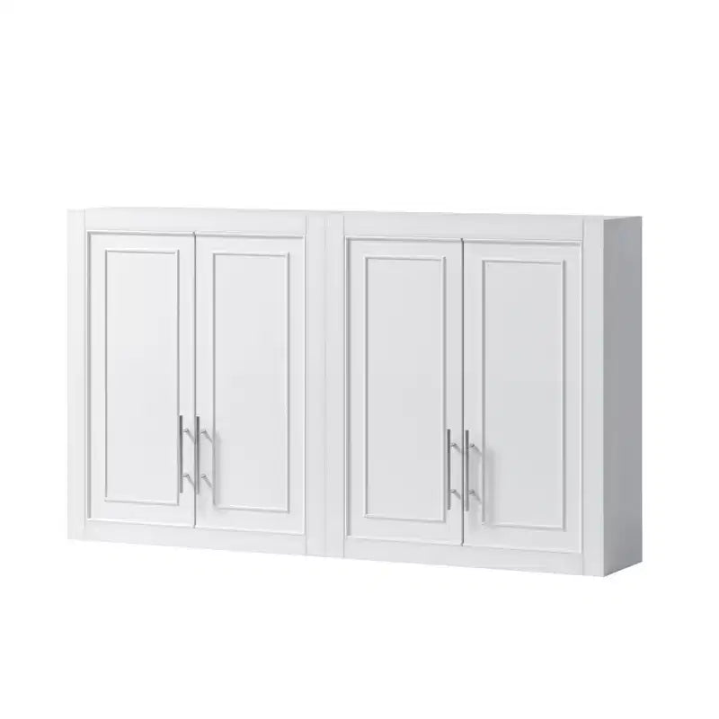 PexFix 26x44x8 White Wall Mounted Laundry Cabinet Storage Organizer