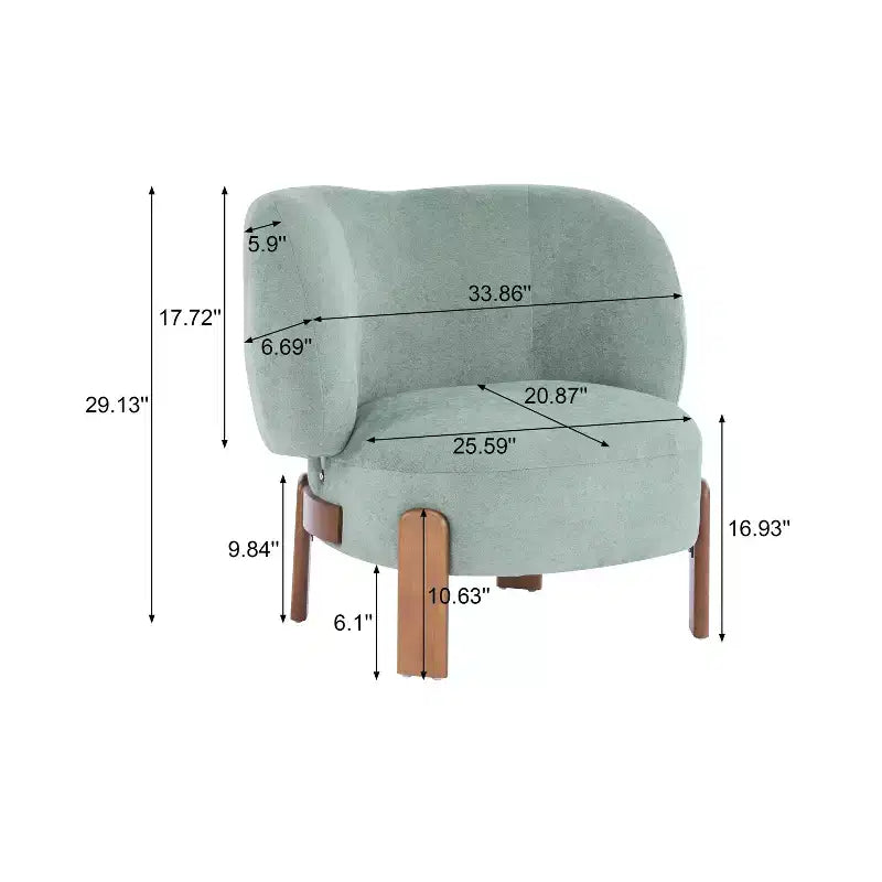 Christopher Knight Home Zoe Mid-Century Modern Upholstered Wingback Armless Chair